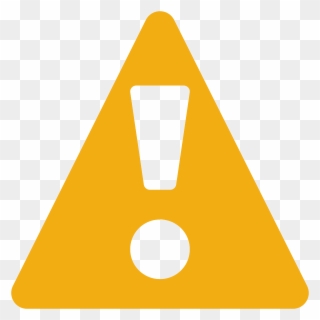 Network Clipart System - Warning Sign Flat - Png Download