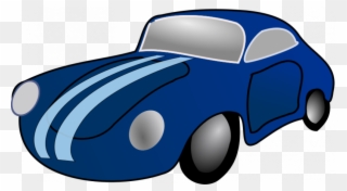 Motorcycle Clipart Postman - Blue Toy Car Clipart - Png Download