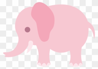 Elephant Clip Art K9irnpece Clipart - Cute Clipart Elephant Pink - Png Download