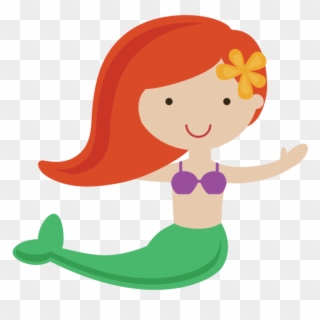 Little Merma - Mermaid Clip Art Free - Png Download