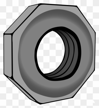 Manatee - Clipart - Hex Nut Clip Art - Png Download