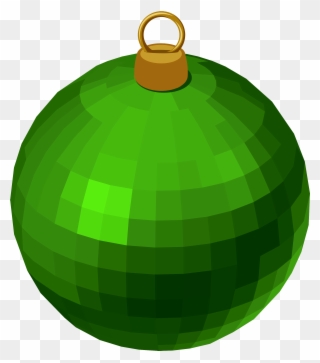 Green Modern Christmas Ball Png Clipart - Green Christmas Balls Clipart Transparent Png