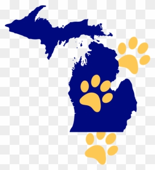 Michigan The Great Lakes State Clipart