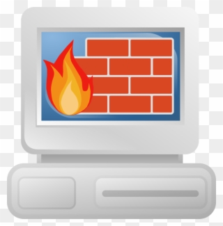 Computer Monitors Personal Firewall Computer Network - Firewall Clipart - Png Download