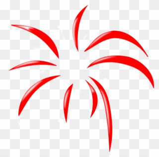 Jpg Royalty Free Red Simple Clip Art - Red Firework Clipart - Png Download