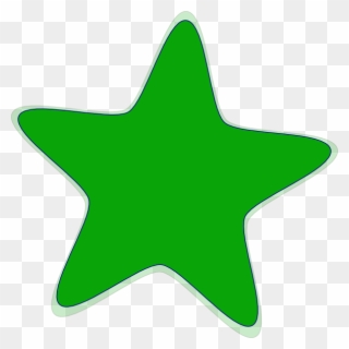 Green Star Clip Art - Green Star Clipart - Png Download