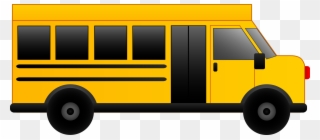 Images For Bus Cartoon Side - Yellow School Bus Clipart - Png Download