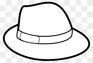 Hat Outline Svg Vector File, Vector Clip Art Svg File - Clip Art Hat - Png Download