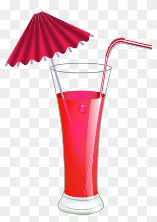 Red Clipart Martini - Red Drink Clip Art - Png Download