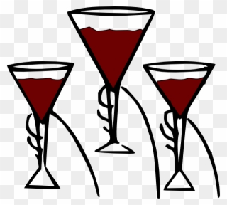 Wine Clipart Martini Glass - Drink Wine Vector Png Transparent Png