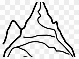 Simple Clipart Mountain - Easy Drawings Of Mount Everest - Png Download