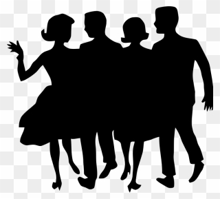 Dancing Clip Art At Clker Com Vector - Rich People Silhouette - Png Download
