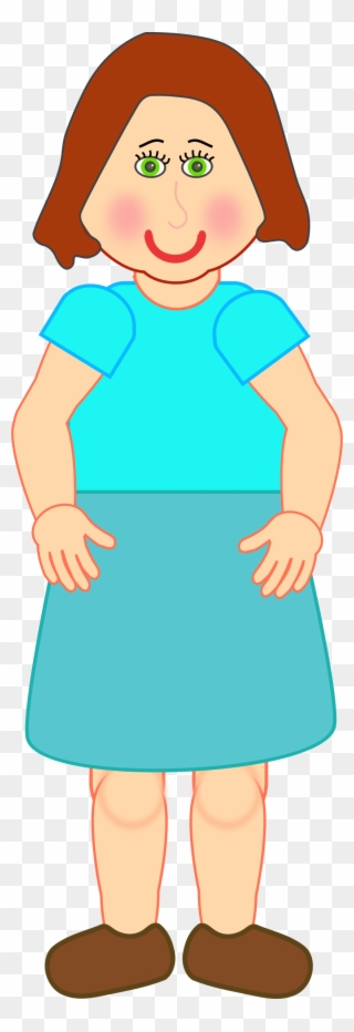 Woman Standing Clipart - Clipart Woman - Png Download