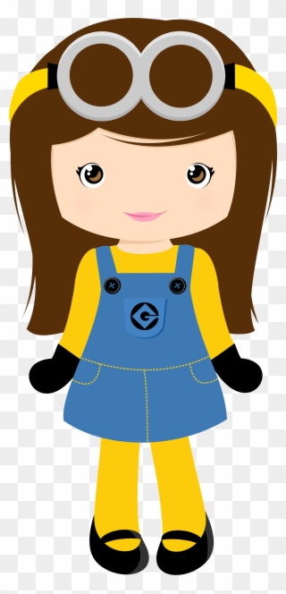 Pin By Liran S On Clipart Clip Art, Diy Shirt And Dolls - Girl Minion - Png Download