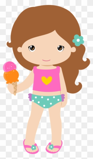 Girls ‿✿⁀○ Girl Clipart, Beach Clipart, Clip - Girl At The Beach Clipart - Png Download