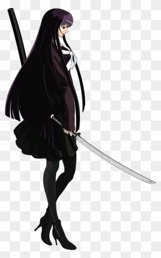 School Girl Silhouette - Ninja Assassin Anime Female Assassin Clipart