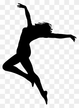 Clipart - Woman Dancing Silhouette - Png Download