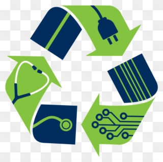 Electronic Waste Recycling Logo Electronic Waste Recycling - Recycling E Waste Transparent Clipart