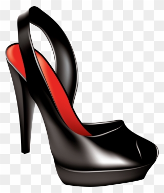 Black Women Shoe - Women Shoes Png Illustration Clipart
