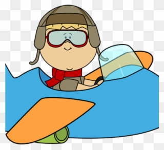 Airplane Clipart Boy Flying An Clip Art Image Free - Fly Verb - Png Download