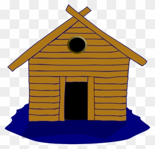 Home Cliparts Animated - Stick House Cartoon Png Transparent Png