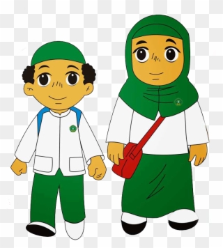 Anak Kartun Muslim Png Clipart Cartoon Child - Cartoon Anak Muslim Png Transparent Png
