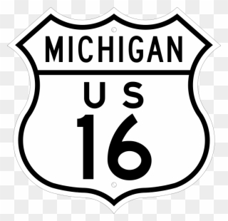 Us 16 Michigan - U.s. Route 66 Clipart