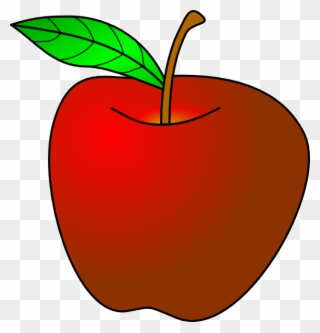Png Library Apple Stem Clipart - Red Apple Template Transparent Png