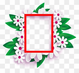 Photo Frame, Transparent Background, Flowers, March - Happy Feast Of St Ignatius Of Loyola Clipart