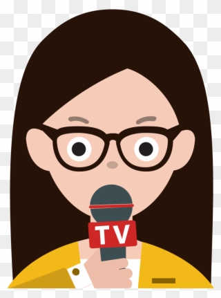 Svg Royalty Free Stock Interview Journalist Free On - Reporter Clipart Png Transparent Png