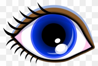 Free Clip Art - Cartoon Picture Of Eye - Png Download