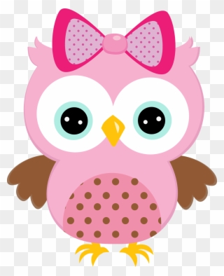 Clip Arts Related To - Cute Pink Owl Clipart - Png Download