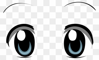 Animated Eyes Clip Art Free Library Cartoon - Anime Eyes Clipart - Png Download
