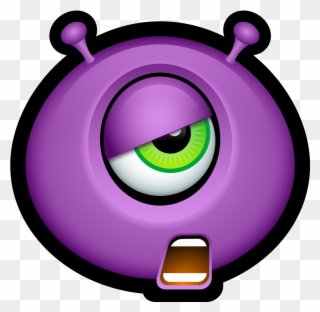 Pink Eyes Clipart Halloween Monster - Emojis De Halloween Png Transparent Png