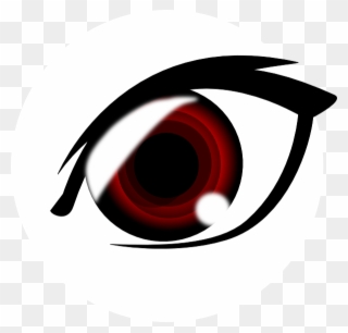 Red Eyes Clipart Transparent - Red Anime Eye Png