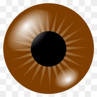 Brown Eye Clip Art At Vector - Brown Eye Clipart - Png Download