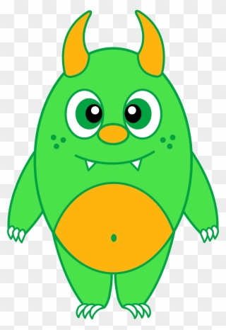 Green Eyes Clipart Baby Eye - Green Monster Clipart - Png Download