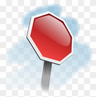 Stop Clipart Blank - Cartoon Stop Sign - Png Download