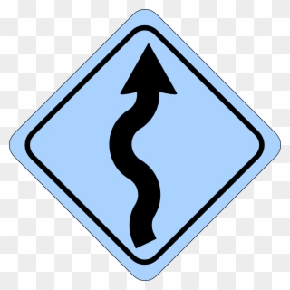 Curvy Road Sign Png Clipart