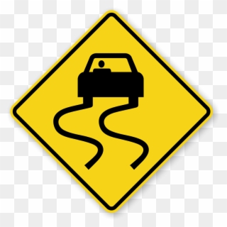 Stock Highway Rough Free On Dumielauxepices Net - Slippery Road Sign Clipart
