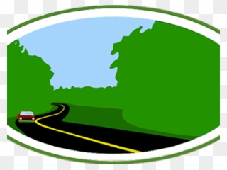 Roadway Clipart Green Road - Adopt-a-highway - Png Download