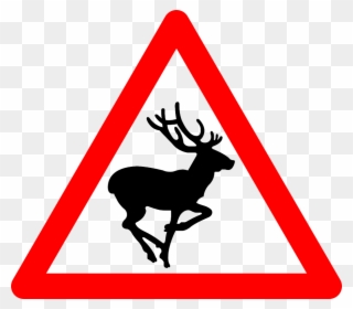 The Highway Code Traffic Sign Warning Sign Road - Road Signs Wild Animals Clipart