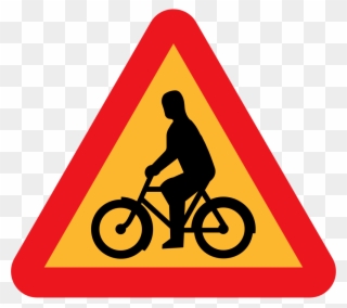 Cyclist Sign Clipart