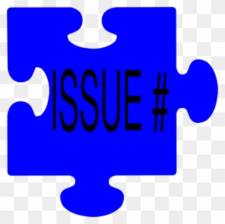 Issue - Light Blue Puzzle Piece Clipart