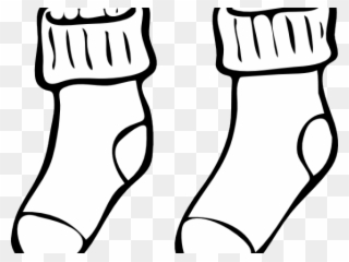 Pair Clipart Yellow Sock - Colouring Pictures Of Socks - Png Download