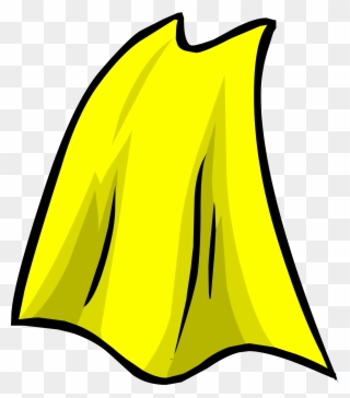 Yellow Cape - Yellow Superhero Cape Clipart - Png Download