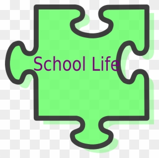 School Life Clip Art - 3 Piece Jigsaw - Png Download