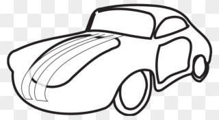 Net Clip Art Classic Car Alloy Black White Co - Old Car Icon White - Png Download