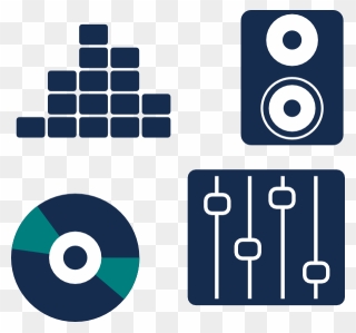 Sound Audio Microphone Music Phonograph Record - Clipart Music Icon - Png Download