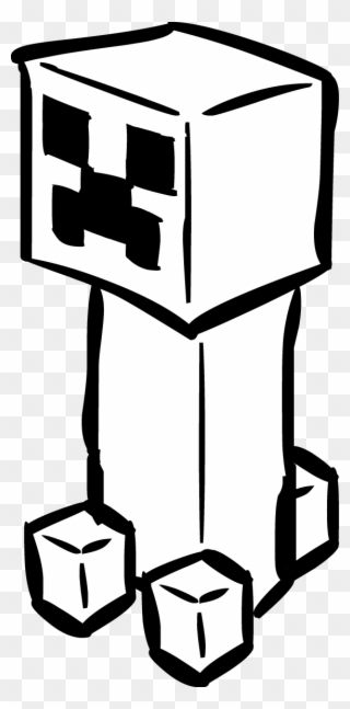 Gamebrain's Cartoons - Minecraft Cartoon Creeper Clipart